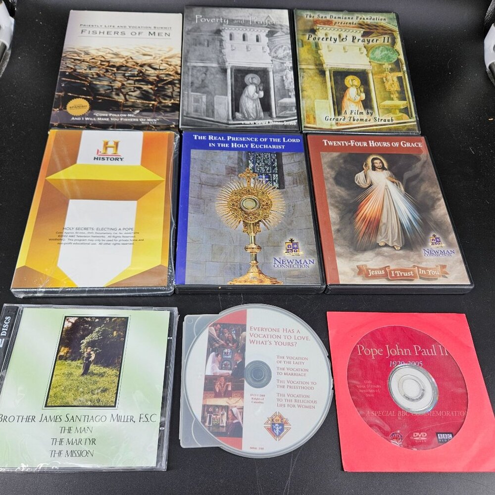 Religious Christian Holy Bible Priest Seminary DVD Movies Show Jesus God Lot 9